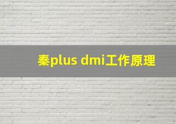 秦plus dmi工作原理